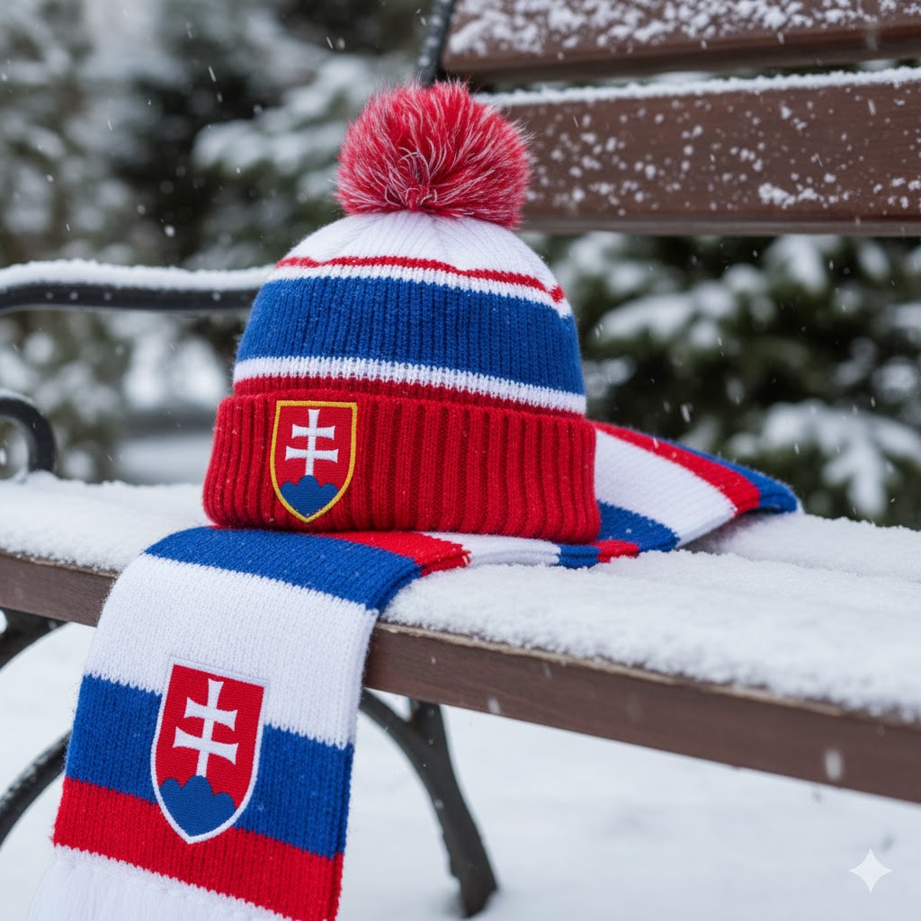 Set Šál + Čiapka Slovenskej republiky
